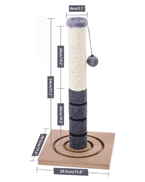 poste rascador para gatos Pawz Road medidas