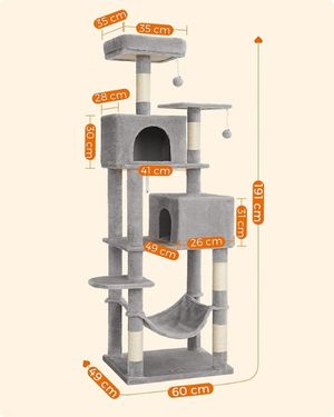 Rascador de gatos feandrea pct191w medidas